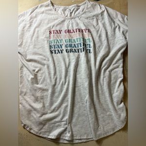 Wonderly graphic t shirt, XXL, gray, multicolored